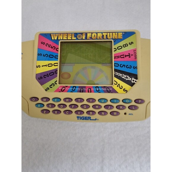 Wheel Of Fortune Handheld Game With #9 Cartridge 1995 Tiger Electronics - Picture 2 of 4